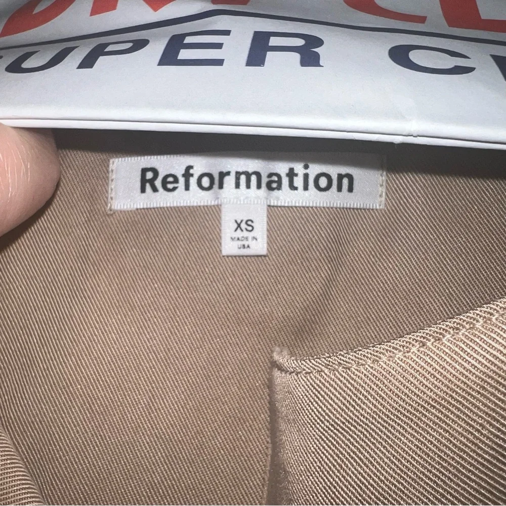 Reformation Tan Trench Coat NWOT - Picture 5 of 12